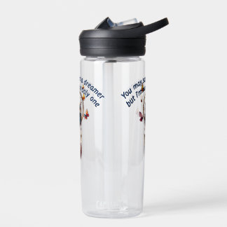 Aangepaste Personaliseer Boho Uil Mooie Hippie Waterfles