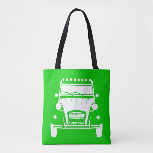 Aangepaste Personaliseer Citroen Dolly 2CV canvas  Tote Bag (Voorkant)