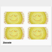 aangepaste personaliseer doe het zelf jubilea rechthoekige sticker (Vel)