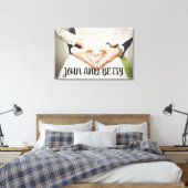 AANGEPASTE PERSONALISEERDE WEDDING FOTO STRETCHED  CANVAS AFDRUK (Insitu (Slaapkamer))