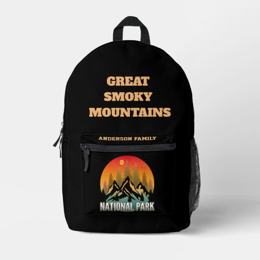 AANGEPASTE PERSONALISEREN NATIONAAL PARK BERGEN BEDRUKTE RUGZAK (Voorkant)