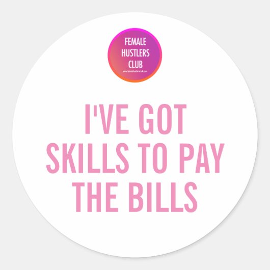 AANGEPASTE-PERSONALISEREN-VAARDIGHEDEN OM DE REKEN RONDE STICKER (Voorkant)