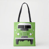 AANGEPASTE PERSONALIZE GROENE LAND ROVER REEKS 3 TOTE BAG (Voorkant)