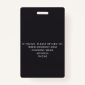 Aangepaste Personeel Event Glitter Badge (Achterkant)