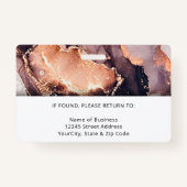 Aangepaste Personeel Foto ID Badge met Info (Achterkant)