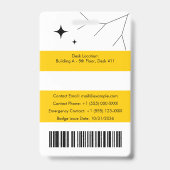 Aangepaste personeels-ID Badge (Achterkant)