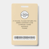 Aangepaste personeelsbarcode-evenement Gouden badg Badge (Achterkant)