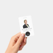 Aangepaste personeelsfoto Barcodelogo naam Minimal Badge (Handheld)