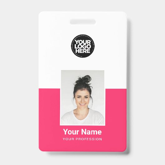 Aangepaste Personeelsfoto Bedrijfsbeveiliging ID-k Badge (Voorzijde)