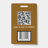 Aangepaste Personeelsfoto ID Badge (Achterkant)