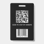 Aangepaste Personeelsfoto ID Badge (Achterkant)