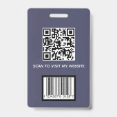 Aangepaste Personeelsfoto ID Badge (Achterkant)