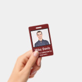 Aangepaste Personeelsfoto ID Badge (Handheld)