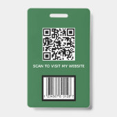 Aangepaste Personeelsfoto ID Badge (Achterkant)