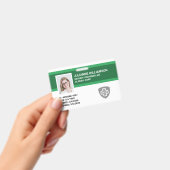 Aangepaste Personeelsfoto ID, Barcode & Logo Bedri Badge (Handheld)