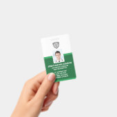 Aangepaste Personeelsfoto ID, Barcode & Logo Bedri Badge (Handheld)
