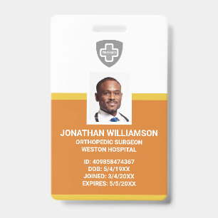 Aangepaste Personeelsfoto ID, Barcode & Logo Bedri Badge
