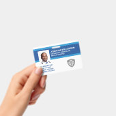 Aangepaste Personeelsfoto ID, Barcode & Logo Bedri Badge (Handheld)