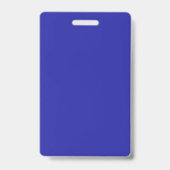 Aangepaste personeelsfoto-ID - Blauw, Verticaal Badge (Achterkant)