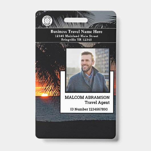 Aangepaste Personeelsfoto ID-kaart Bar Code  Badge (Voorzijde)