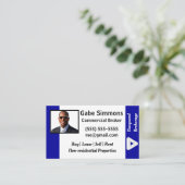 Aangepaste Personeelsfoto ID Visitekaartje (Staand voorkant)