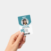 Aangepaste personeelsfoto logo naam ID barcode Badge (Handheld)