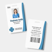 Aangepaste Personeelsfoto RNs Verpleegster ID Badg Badge (Voor- en achterkant)