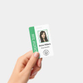 Aangepaste personeelsfoto, streepjescode, logo, na badge (Handheld)