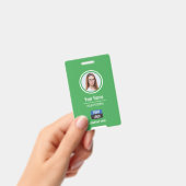 Aangepaste personeelsfoto, streepjescode, logo, na badge (Handheld)
