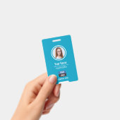 Aangepaste personeelsfoto, streepjescode, logo, na badge (Handheld)
