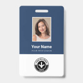 Aangepaste Personeelsfoto, Streepjescode, Logo, Na Badge (Voorzijde)