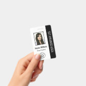 Aangepaste personeelsfoto, streepjescode, logo, na badge (Handheld)