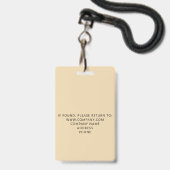 Aangepaste Personeelsgebeurtenis Gouden Badge (Achterkant met lanyard)