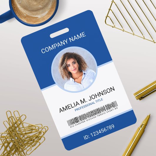 Aangepaste Personeelskaart Met Foto Badge