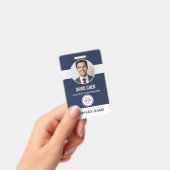 Aangepaste personeelskaart met foto en logo badge (Handheld)