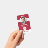 Aangepaste personeelskaart met foto en logo badge (Handheld)