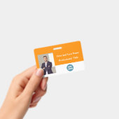 Aangepaste Personeelskaart - Naam, Foto, Barcode Badge (Handheld)