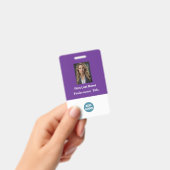 Aangepaste personeelskaart - Naam, foto, logo, .. Badge (Handheld)