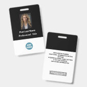 Aangepaste Personeelskaart - Naam, Foto, Logo,.. Badge (Voor- en achterkant)