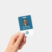 Aangepaste personeelskaart - Naam, foto, logo, .. Badge (Handheld)