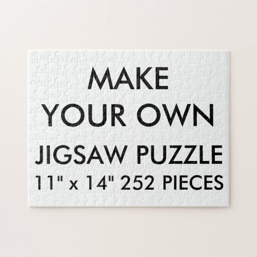 Aangepaste persoonlijke 11 x 14-inch jokerpuzzle 2 legpuzzel (Horizontaal)