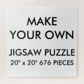 Aangepaste persoonlijke 20 x 20-inch jokerpuzzle 6 legpuzzel (Horizontaal)