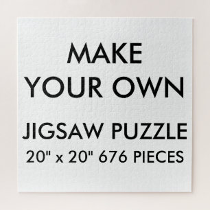 Aangepaste persoonlijke 20 x 20-inch jokerpuzzle 6 legpuzzel