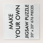 Aangepaste persoonlijke 20 x 20-inch jokerpuzzle 6 legpuzzel (Verticaal)