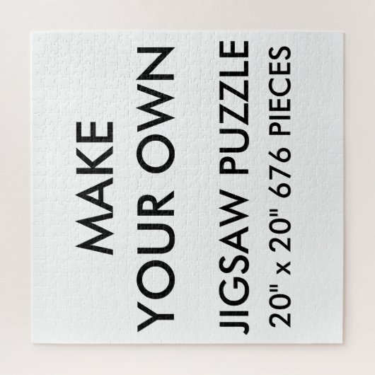 Aangepaste persoonlijke 20 x 20-inch jokerpuzzle 6 legpuzzel (Verticaal)