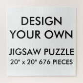 Aangepaste persoonlijke 20 x 20-inch jokerpuzzle 6 legpuzzel (Horizontaal)