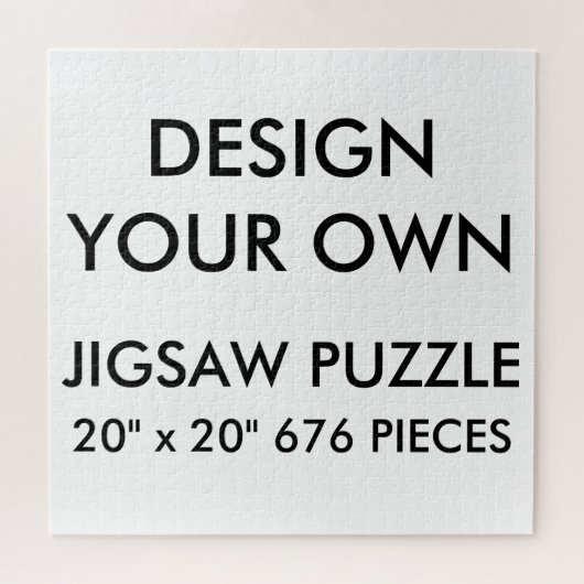 Aangepaste persoonlijke 20 x 20-inch jokerpuzzle 6 legpuzzel (Horizontaal)