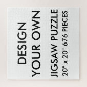 Aangepaste persoonlijke 20 x 20-inch jokerpuzzle 6 legpuzzel (Verticaal)