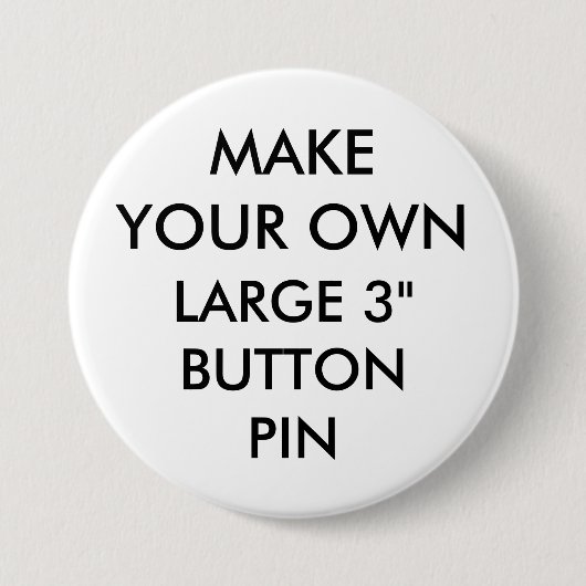 Aangepaste persoonlijke 3-inch grote Button pinpas (Voorkant)