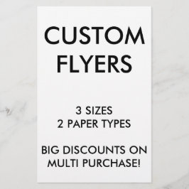 Aangepaste persoonlijke 5,5x8,5-inch lege Sjabloon Flyer